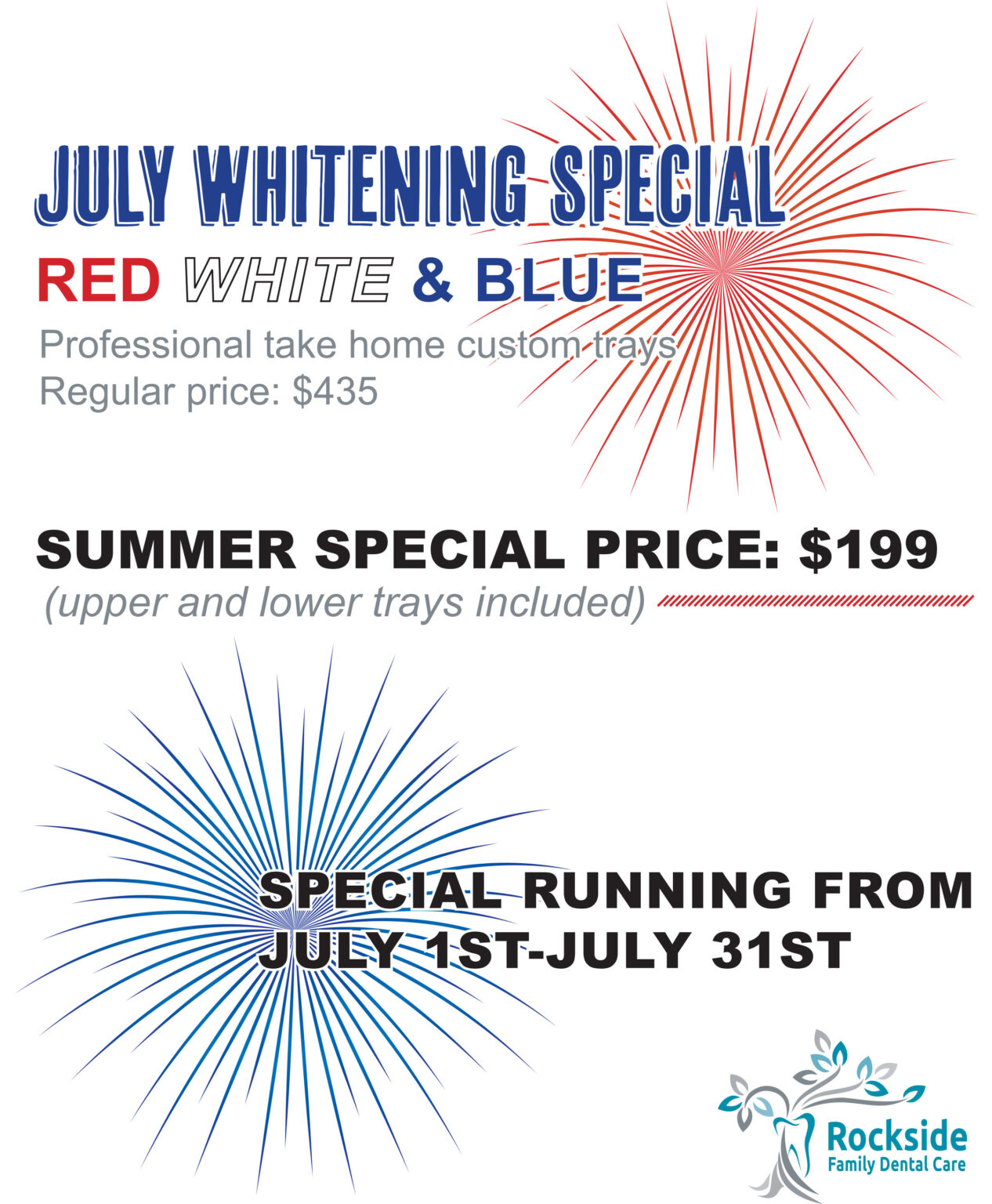 Summer Whitening Special – Rockside Family Dental Care